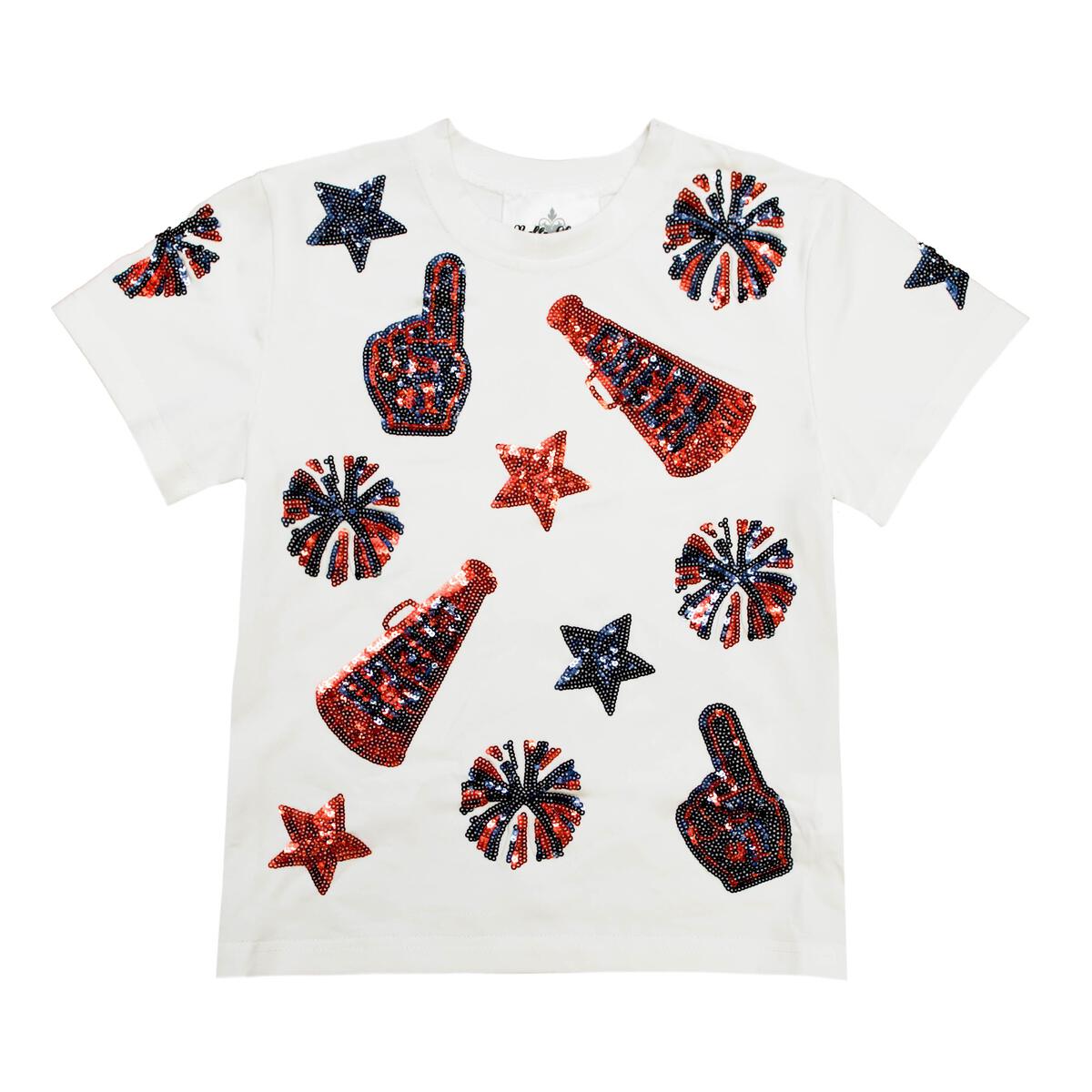 Belle Cher Red/Navy Cheer Shirt