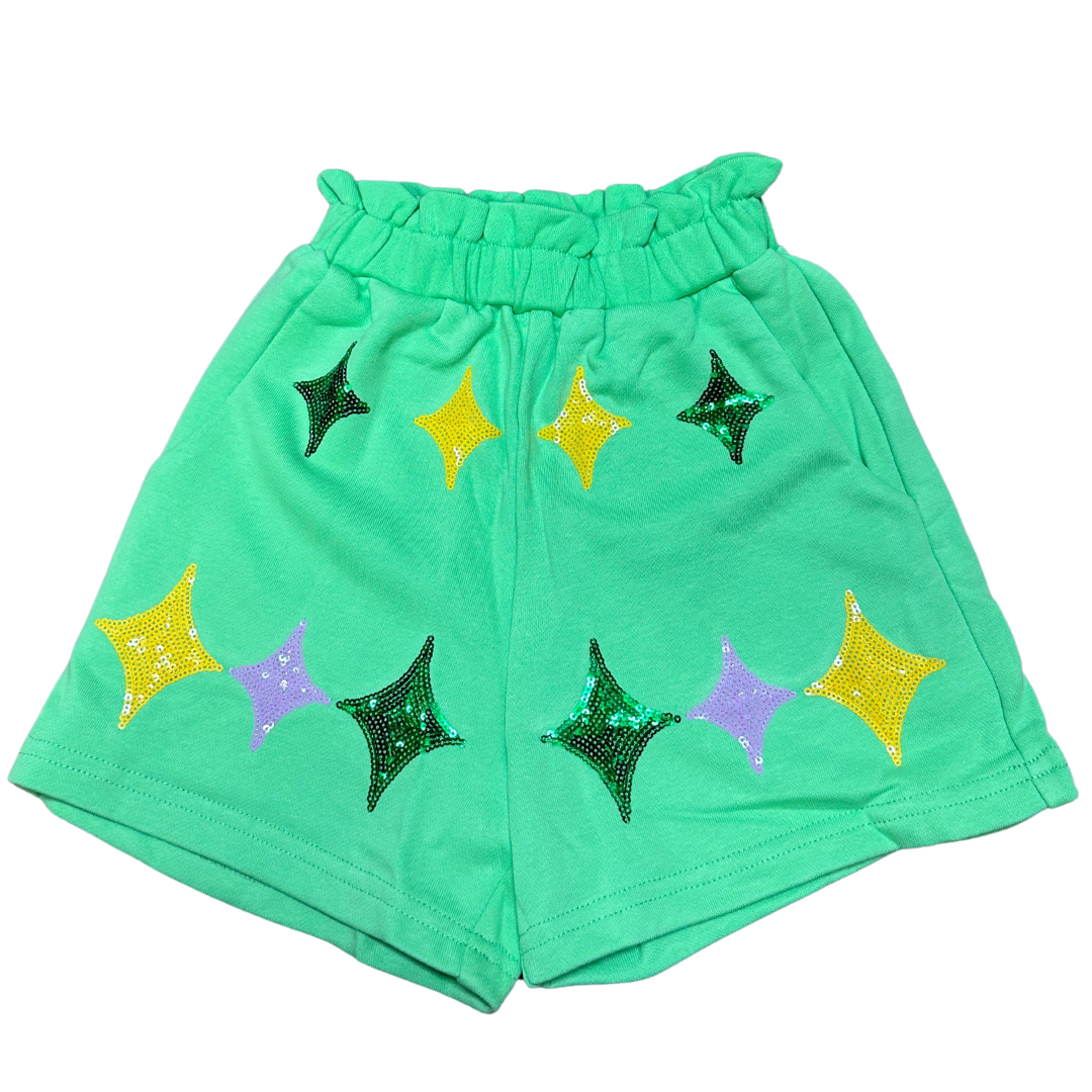 Mardi Gras Stars Shorts