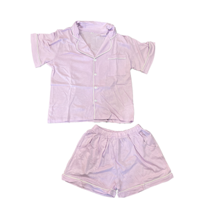 Lavender Bamboo PJ Short Set