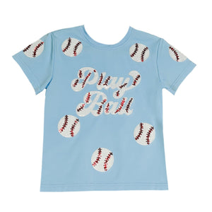 Belle Cher Light Blue Play Ball Shirt