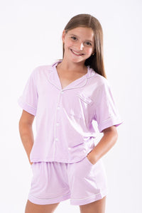 Lavender Bamboo PJ Short Set