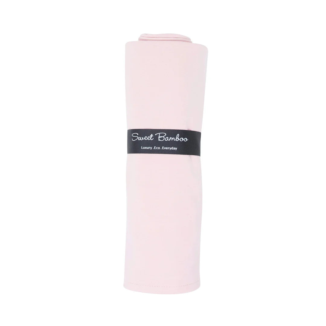 Sweet Bamboo Pink Suede Swaddle