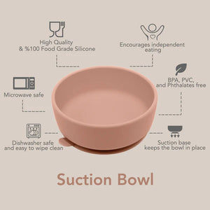 noüka Suction Bowl - Soft Blush