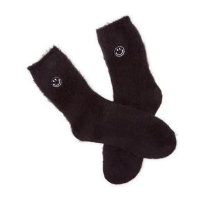 Embroidered Smile Face Socks