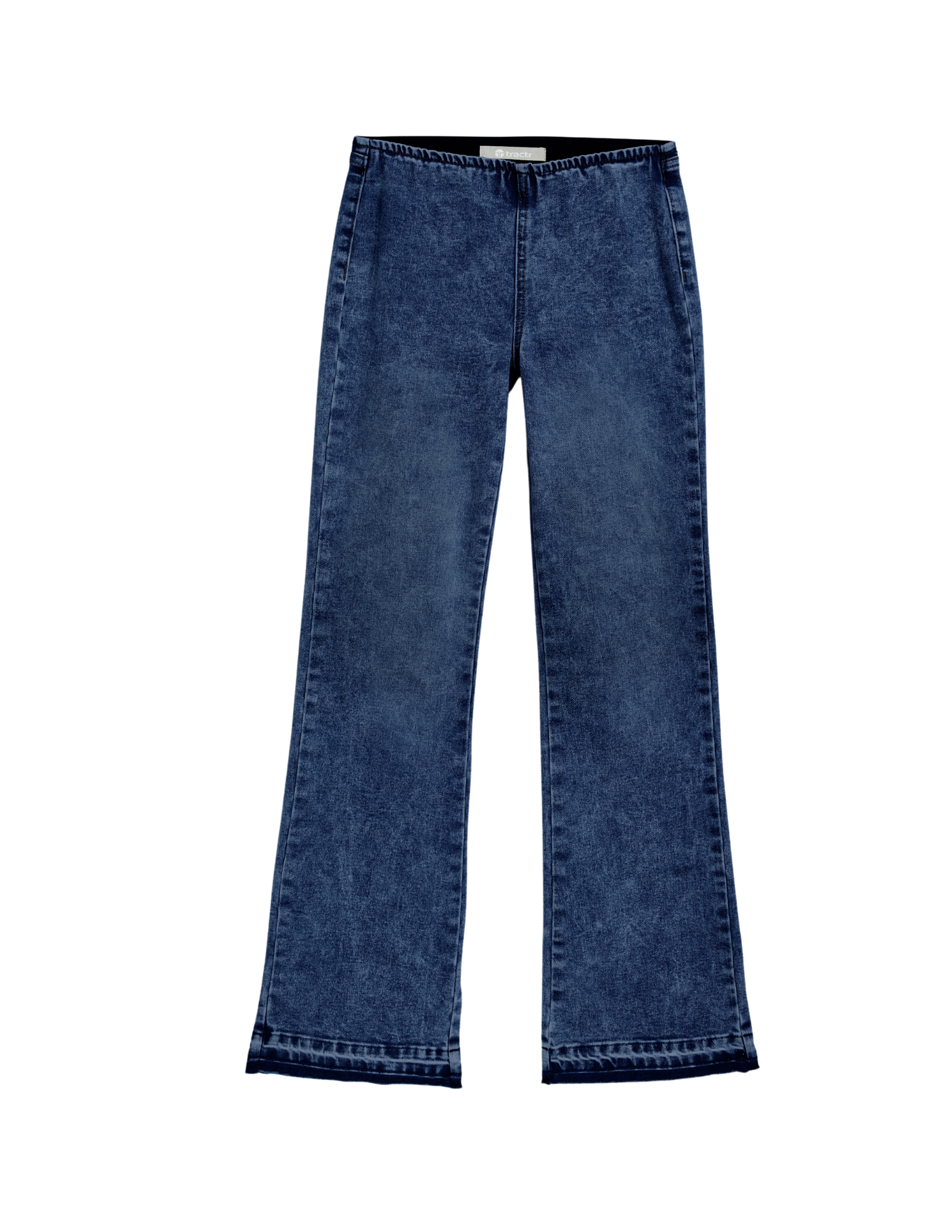 Tractr Mid Rise Pull On Flare Denim