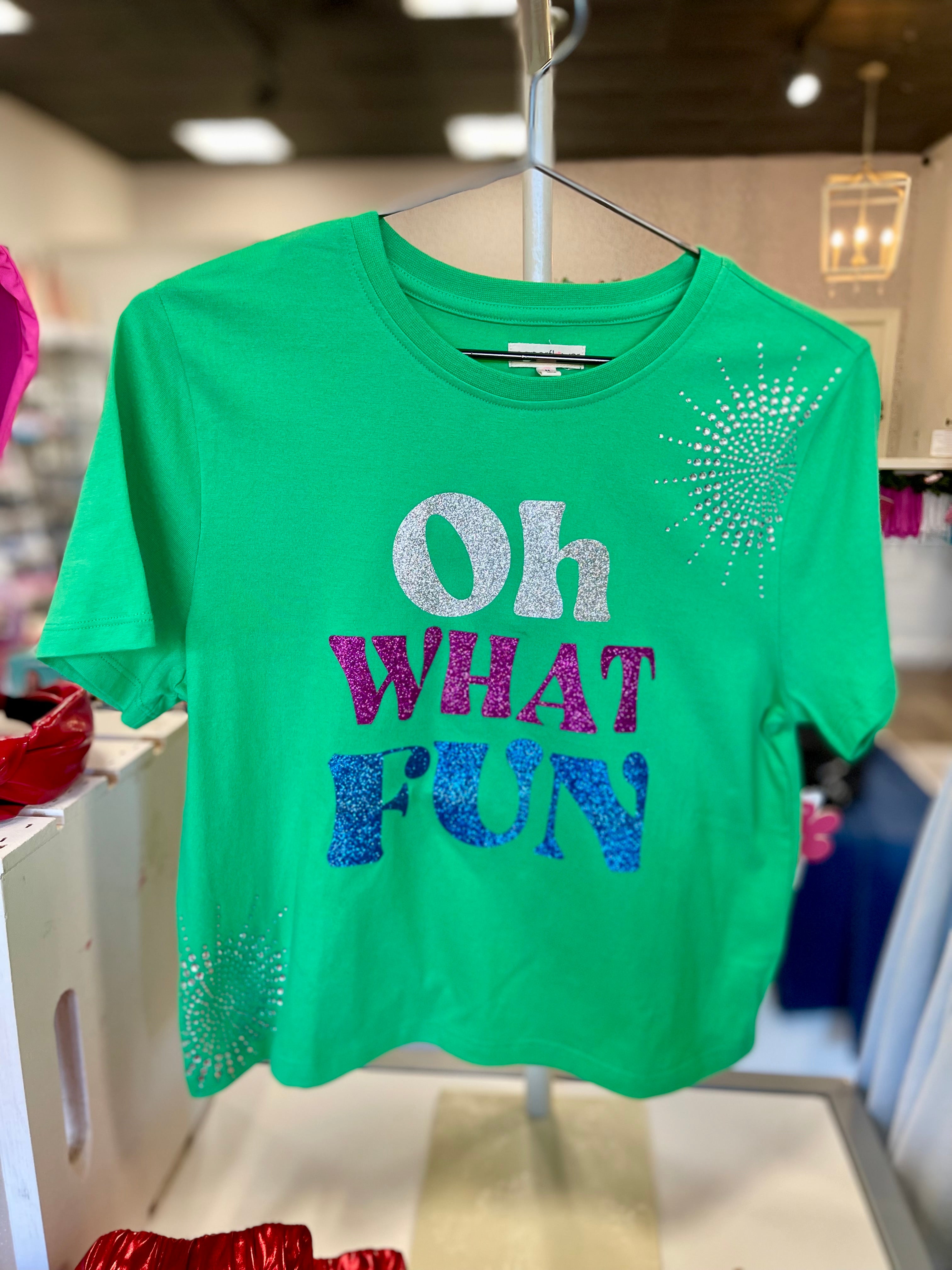 Oh What Fun Glitter Tee