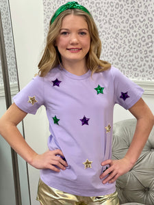 Mardi Gras Star Tee