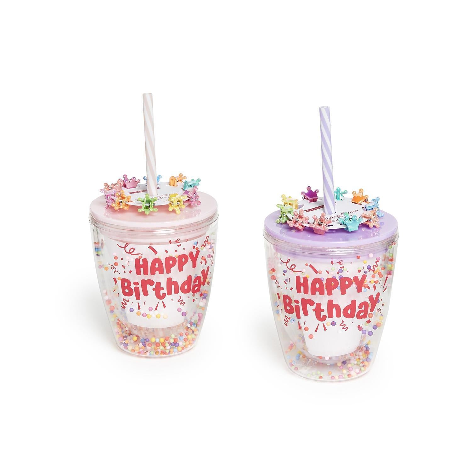 Happy Birthday Confetti Cup Set