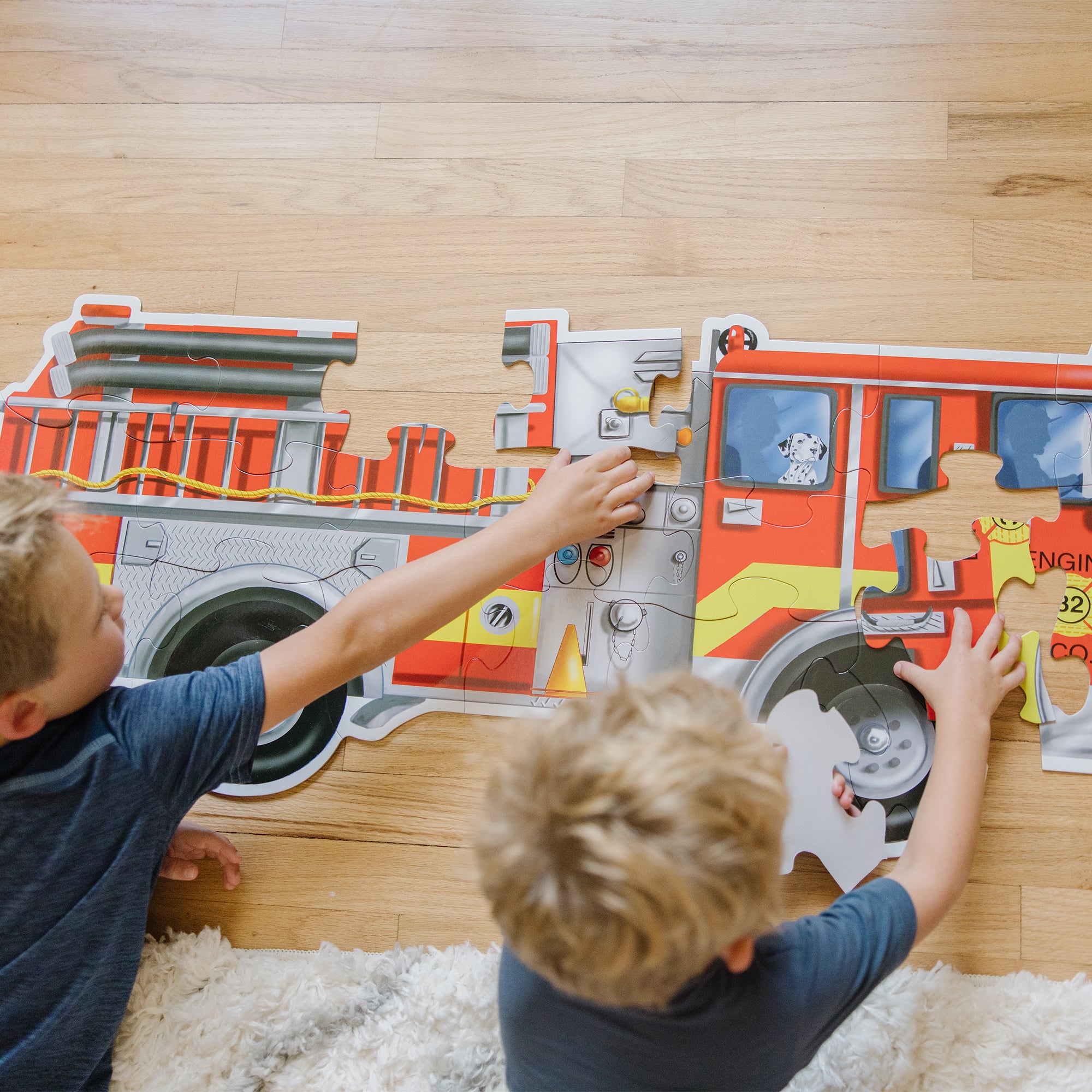 Giant Fire Engine Floor Puzzle