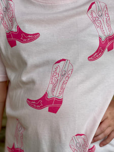 Rhinestone Cowboy Boot Tee