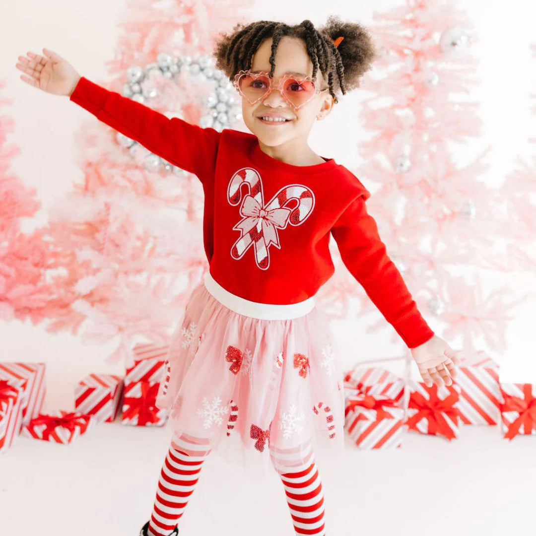 Candy Cane Patch Sweatshirt