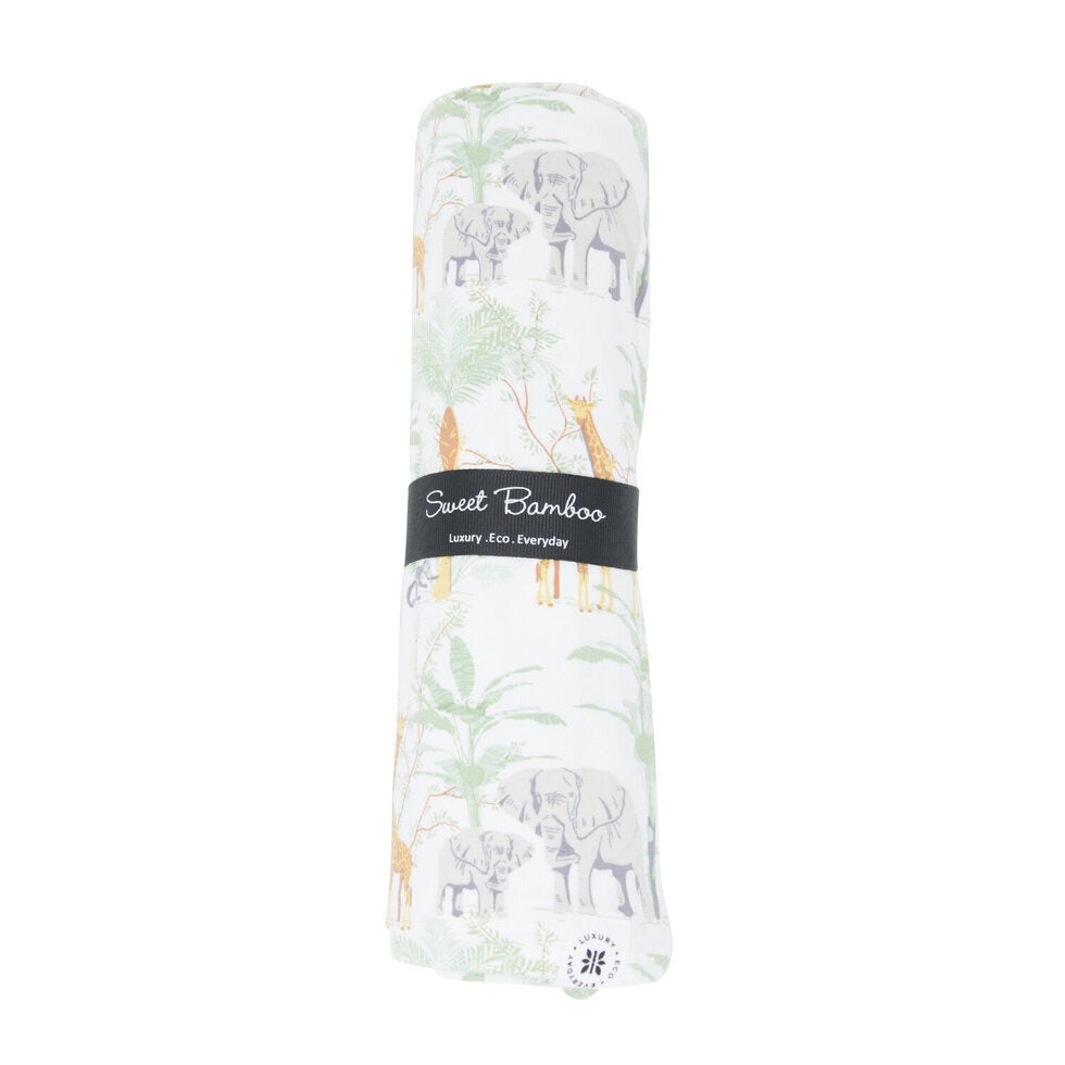 Sweet Bamboo Jungle Swaddle