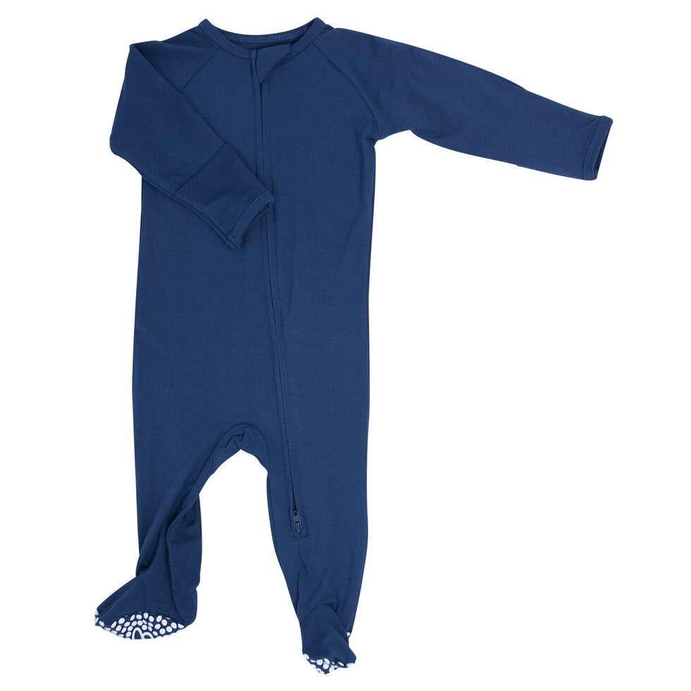 Sweet Bamboo Deep Navy Footie