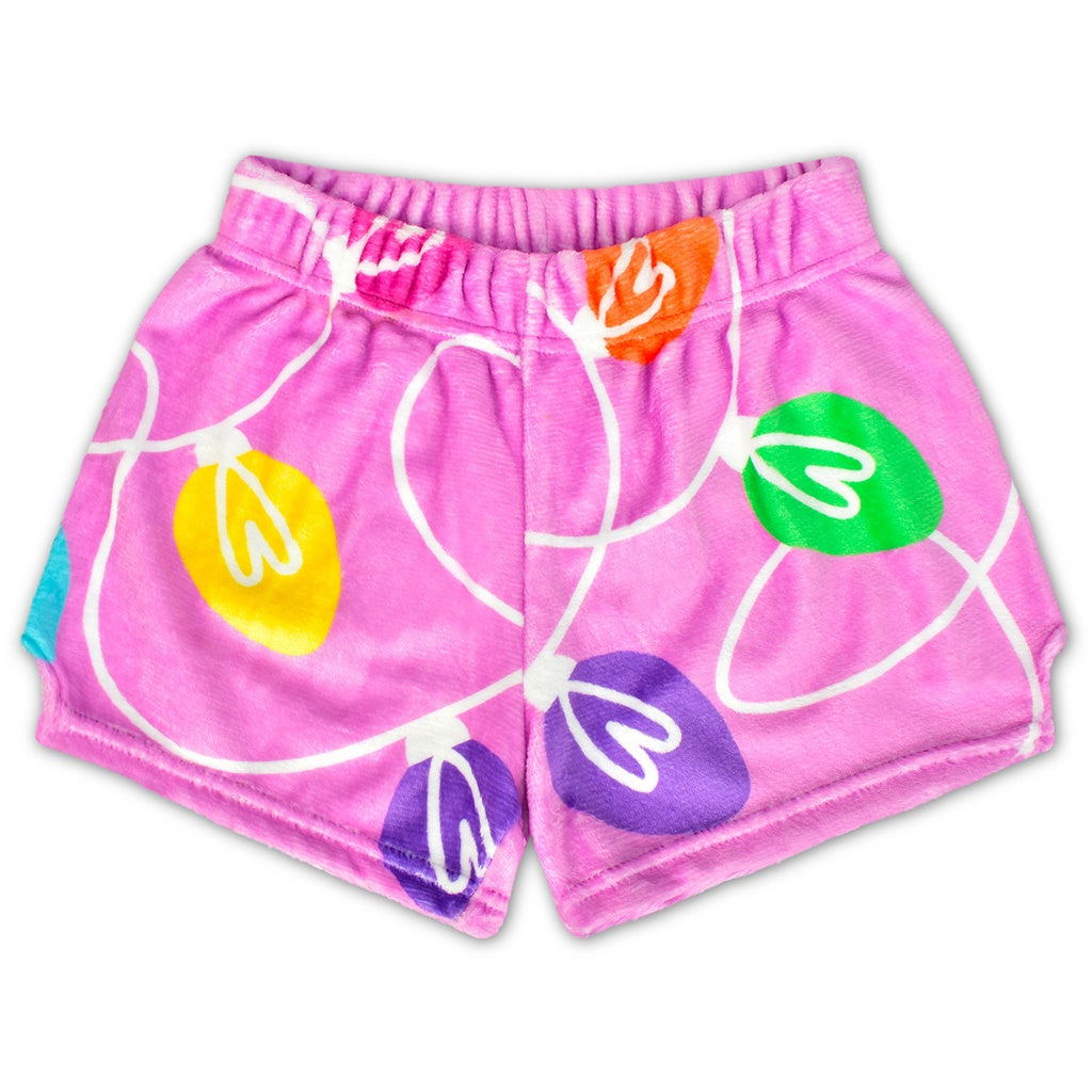 Tinsel & Glow Plush PJ Shorts