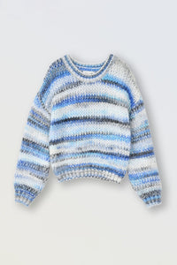 Multi Blue Knit Sweater