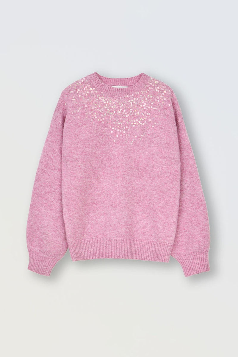 Light Pink Sequin Sweater