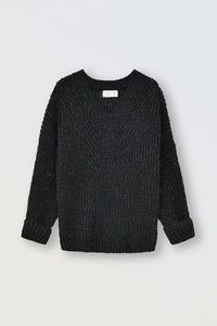 Black Gold Tinsel Sweater