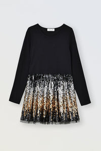 Black Sequin Dress