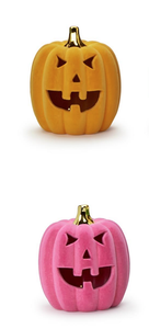 Small Flocked LED Pumpkin