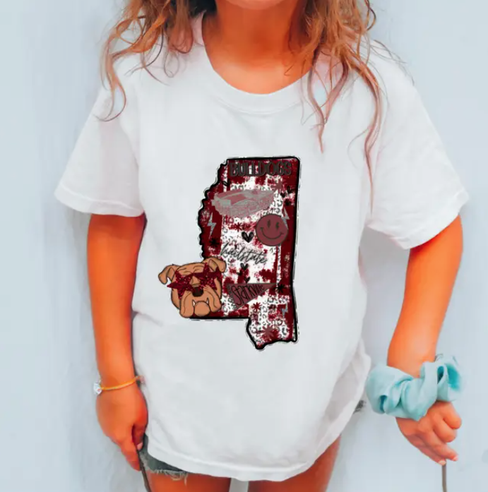 MS State Bulldog Tee