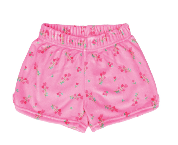 Sweet Pink Plush PJ Shorts