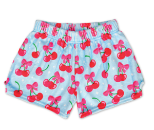 Cheerful Cherries Plush PJ Shorts