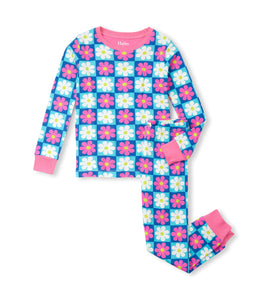 Hatley Daisy Checked PJ Set