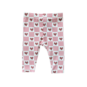 Checkered Hearts Leggings