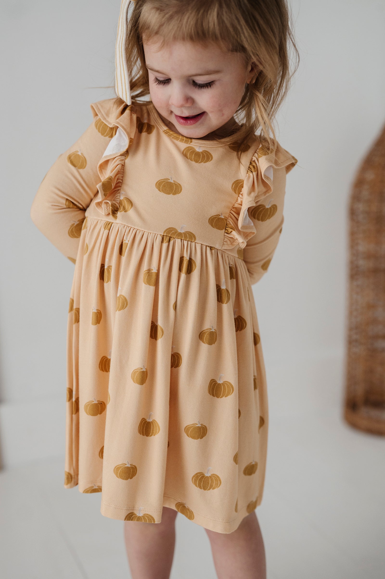 Pumpkin Ruffle Dress