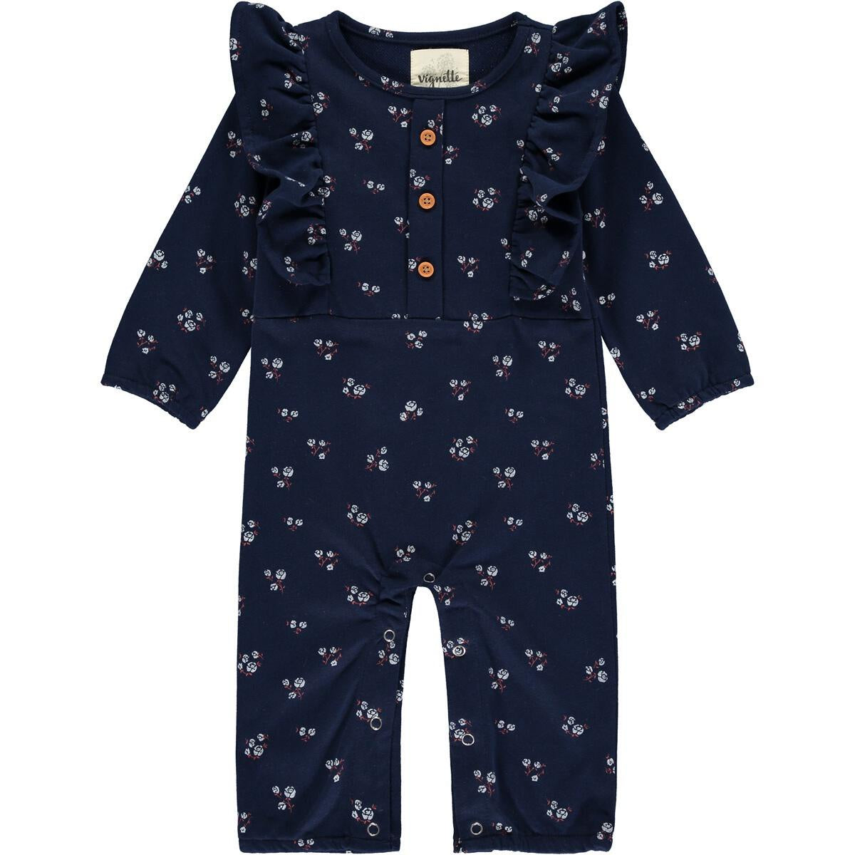 Vignette Alaya Navy Floral Romper