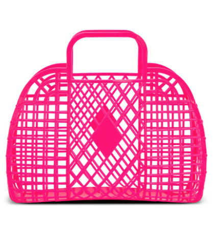 Neon Pink Small Jelly Bag