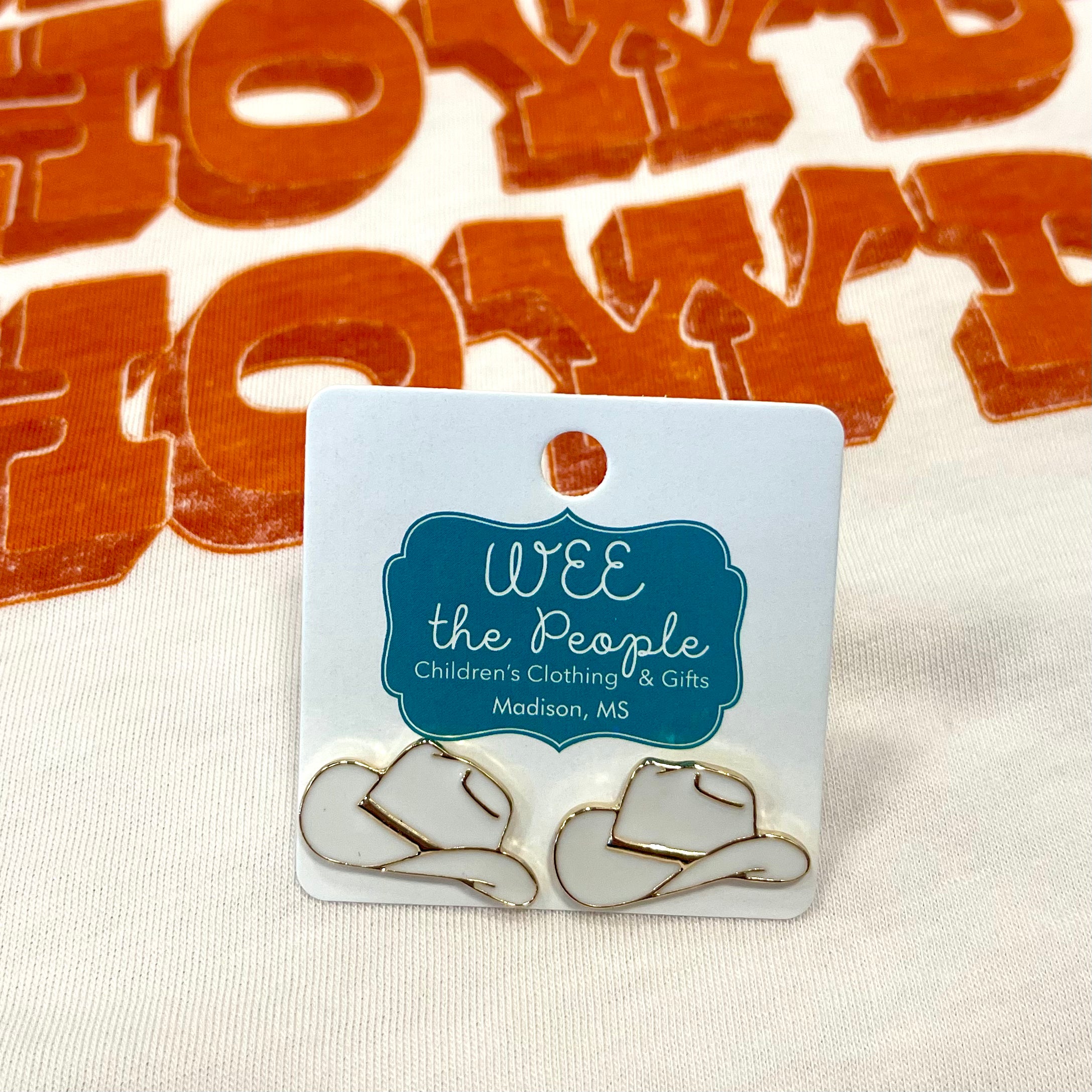 Western Hat Earrings